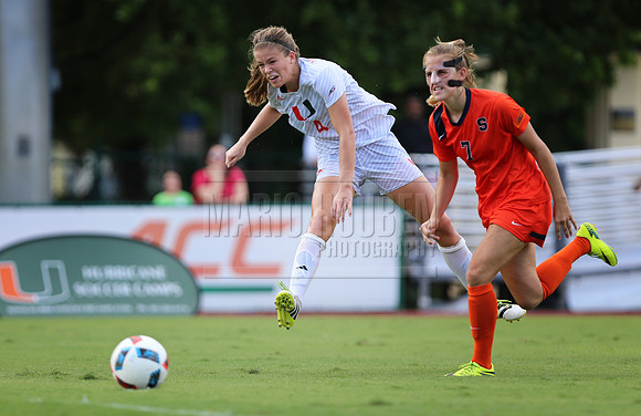 Womens Soccer. Miami Hurricanes v. Syracuse Orange.