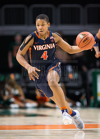 NCAA Women's Basketball 2017: Virginia vs Miami FEB 09