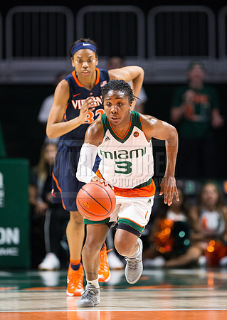 NCAA Women's Basketball 2017: Virginia vs Miami FEB 09
