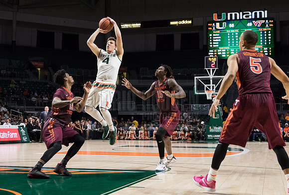 NCAA Basketball 2017: Virginia Tech vs Miami FEB 08