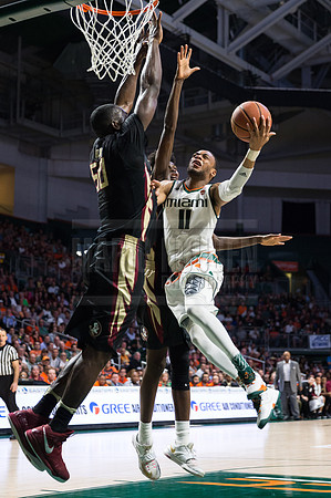 NCAA Basketball 2017: Florida State vs Miami FEB 01