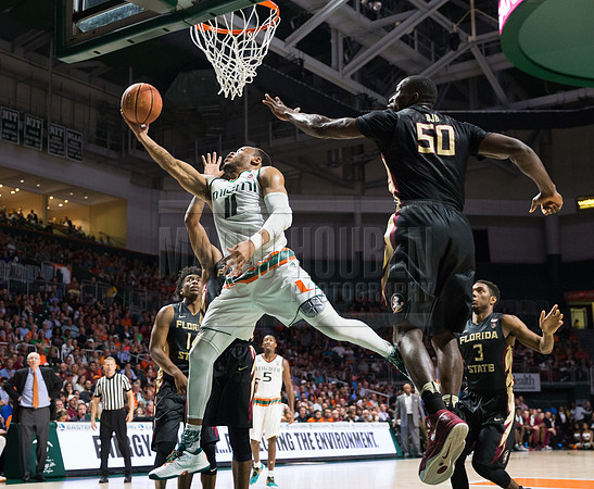 NCAA Basketball 2017: Florida State vs Miami FEB 01
