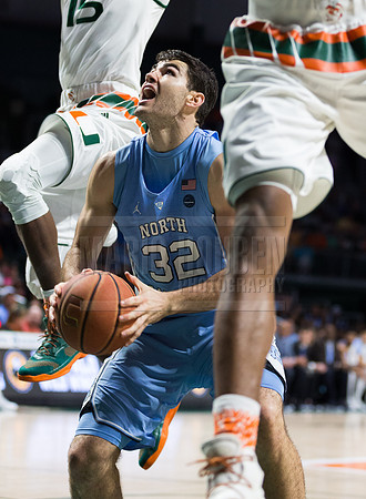 NCAA Basketball 2017: North Carolina vs Miami JAN 28