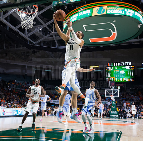 NCAA Basketball 2017: North Carolina vs Miami JAN 28