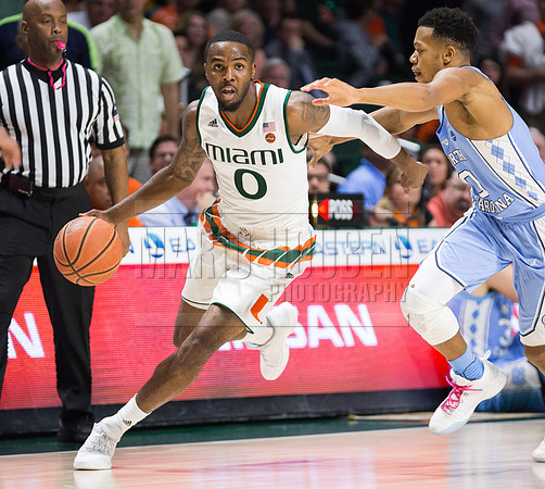 NCAA Basketball 2017: North Carolina vs Miami JAN 28