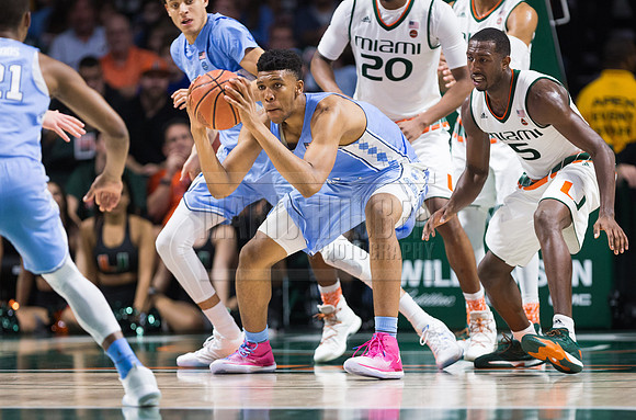 NCAA Basketball 2017: North Carolina vs Miami JAN 28