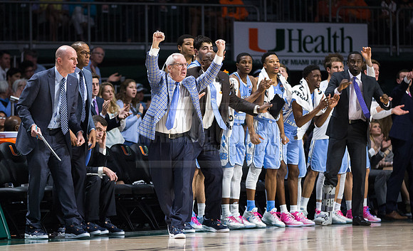 NCAA Basketball 2017: North Carolina vs Miami JAN 28