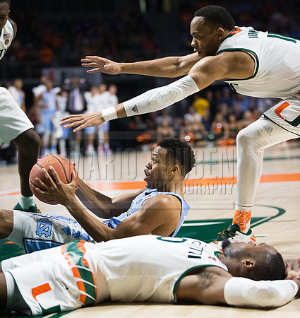 NCAA Basketball 2017: North Carolina vs Miami JAN 28
