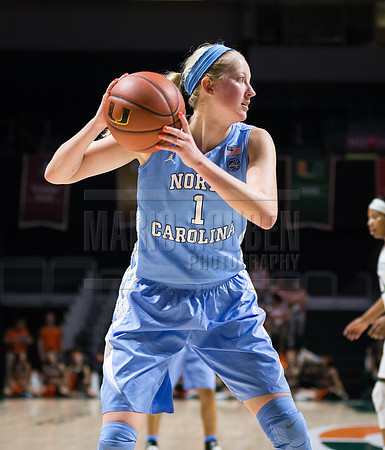 NCAA Women's Basketball 2017: North Carolina vs Miami JAN 26