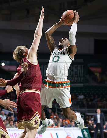 NCAA Basketball 2017: Boston vs Miami JAN 25