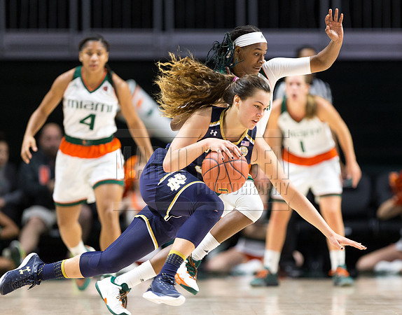NCAA Womens Basketball 2017: Notre Dame vs Miami JAN 08