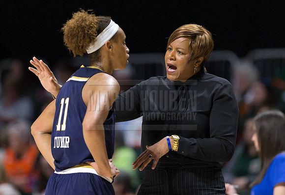 NCAA Womens Basketball 2017: Notre Dame vs Miami JAN 08