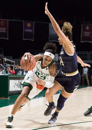NCAA Womens Basketball 2017: Notre Dame vs Miami JAN 08