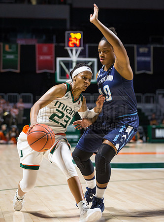 NCAA Womens Basketball 2016: Old Dominion vs Miami DEC 04