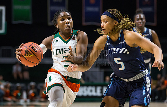 NCAA Womens Basketball 2016: Old Dominion vs Miami DEC 04