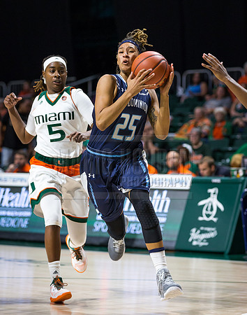 NCAA Womens Basketball 2016: Old Dominion vs Miami DEC 04