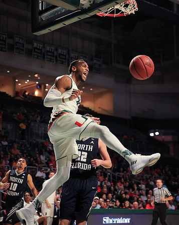 NCAA Basketball 2017: North Florida vs Miami NOV 25