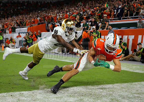 NCAA Football 2017: Notre Dame vs Miami NOV 11