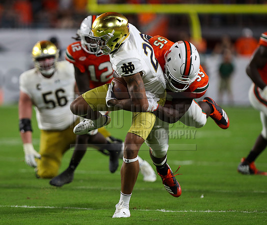 NCAA Football 2017: Notre Dame vs Miami NOV 11