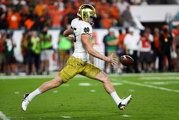 NCAA Football 2017: Notre Dame vs Miami NOV 11