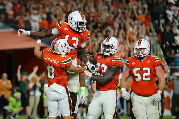 NCAA Football 2017: Notre Dame vs Miami NOV 11