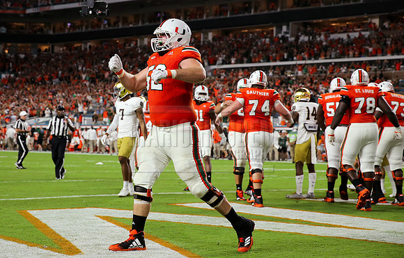 NCAA Football 2017: Notre Dame vs Miami NOV 11