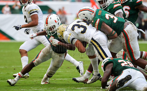 NCAA Football 2017: Georgia Tech vs Miami OCT 14