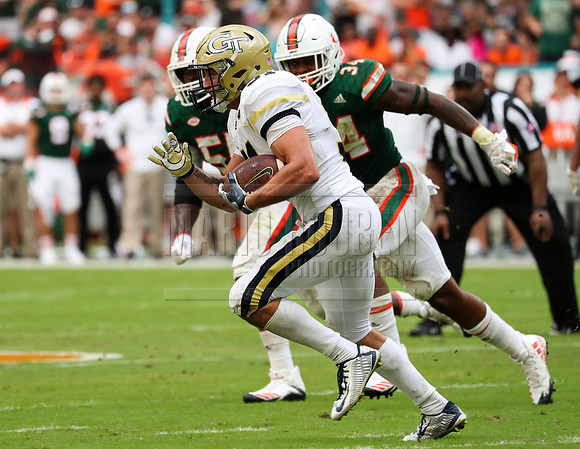 NCAA Football 2017: Georgia Tech vs Miami OCT 14