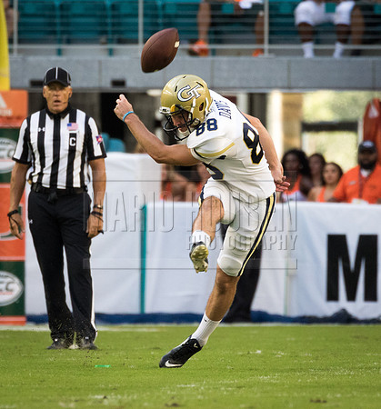 NCAA Football 2017: Georgia Tech vs Miami OCT 14